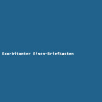 Exorbitanter Eisen-Briefkasten