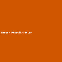 Harter Plastik-Teller