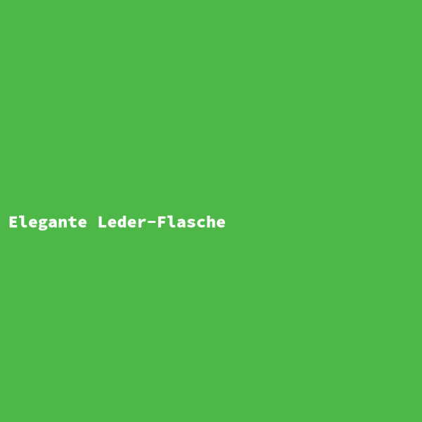 Elegante Leder-Flasche