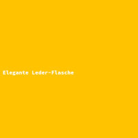 Elegante Leder-Flasche