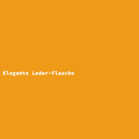Elegante Leder-Flasche