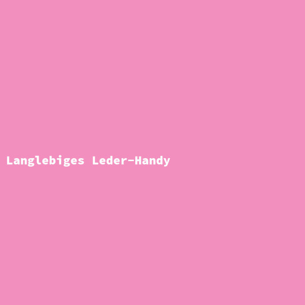 Langlebiges Leder-Handy