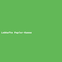Lebhafte Papier-Kanne