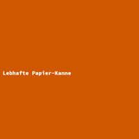 Lebhafte Papier-Kanne