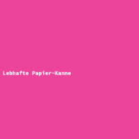 Lebhafte Papier-Kanne